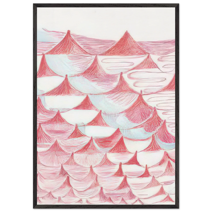 UNTITLED 1995 5 - Louise Bourgeois 70x100 cm / 28x40 inches Framed Art Print – Black Wooden Frame