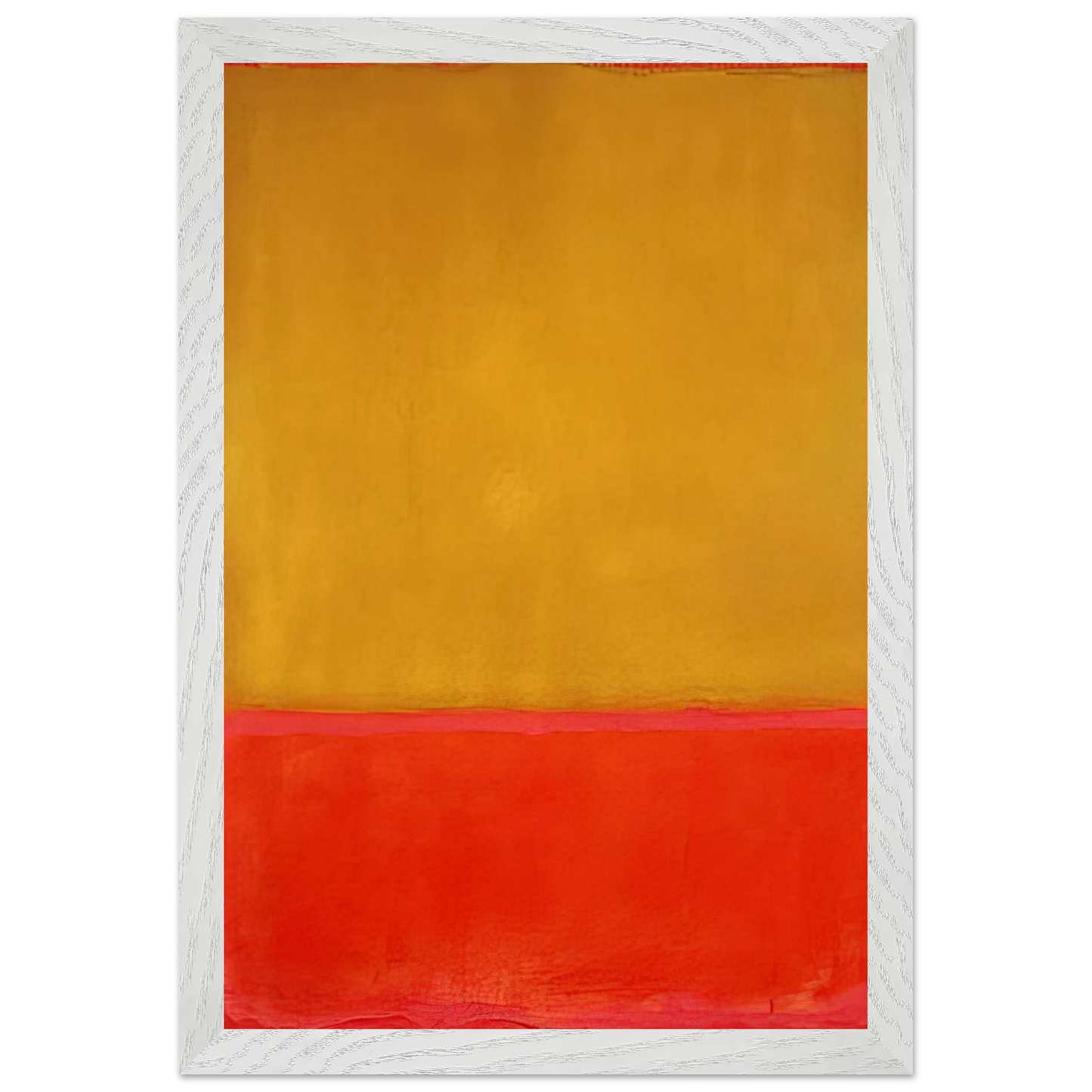Mark Rothko - Ochre and Red on Red - 1954 Wall Art - 60x80 cm / 24x32 inches - Premium Wooden Framed Poster With Fine Art Paper - White frame