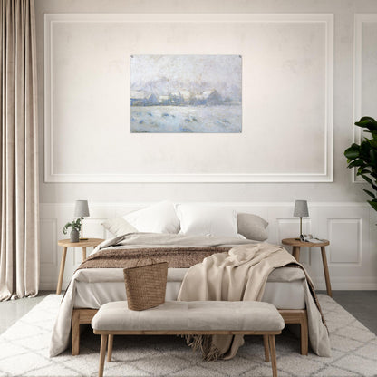 Snow Effect, Giverny - claude monet Acrylic Print - 70x100 cm / 28x40″ inches