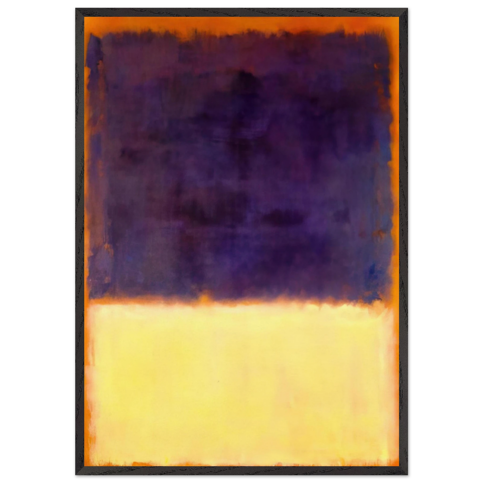 Red Orange Tan and Purple - 1954 - Mark Rothko Framed Art Print – Black Wooden Frame - Default Title - -Framed Art Print