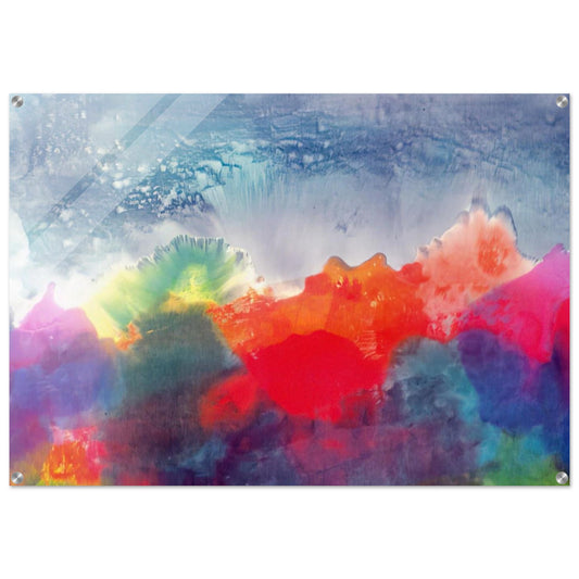 Nightfall - 1994 - Ronnie Landfield Acrylic Print - 70x100 cm / 28x40″ inches