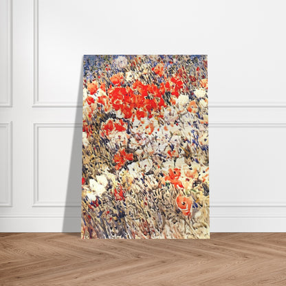 The island garden - Childe Hassam Brushed Aluminum Print - 70x100 cm / 28x40 inches | Childe Hassam Aluminum Print | Childe Hassam Prints
