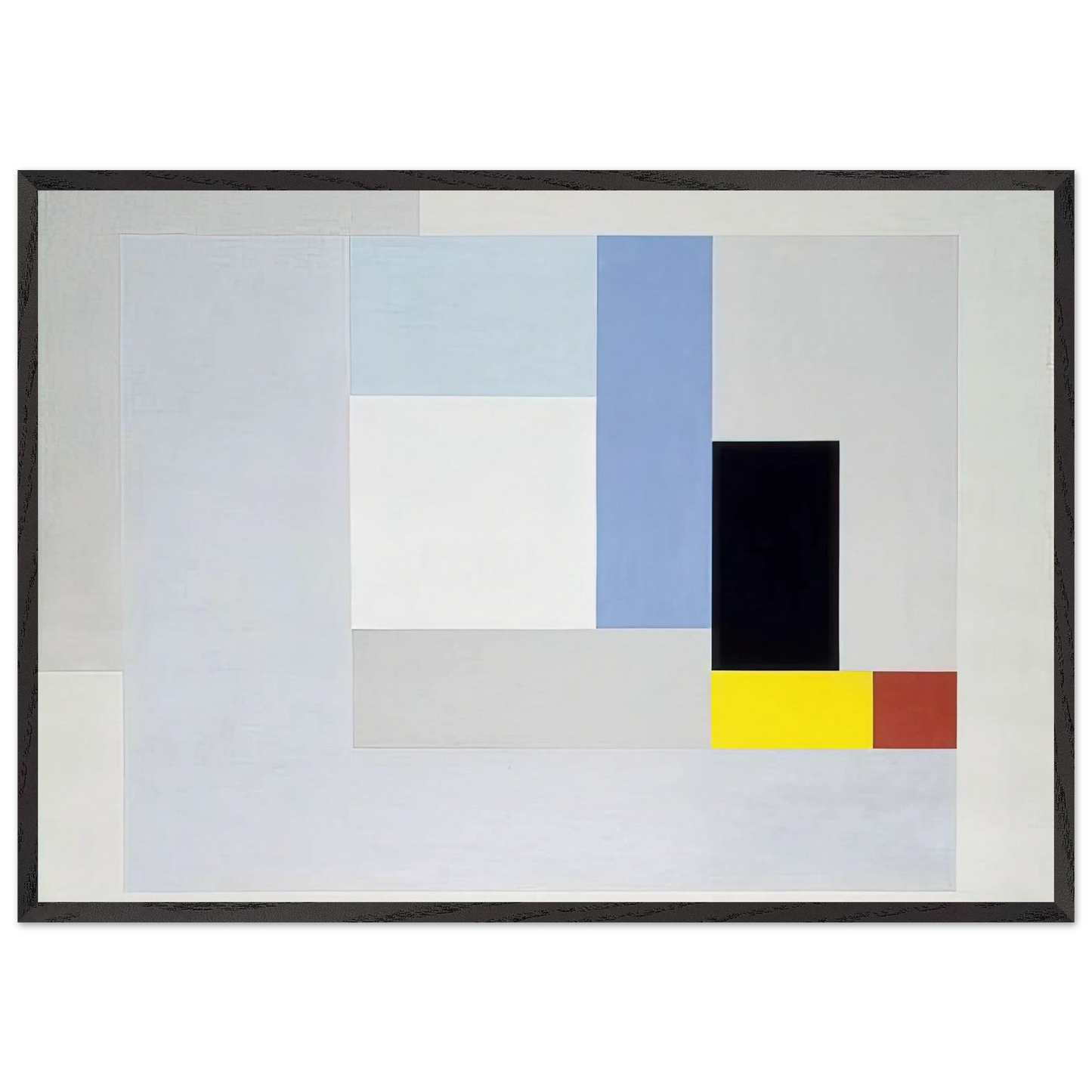 June 1937 painting - 1937 - Ben Nicholson Framed Art Print – Black Wooden Frame - Default Title - -Framed Art Print