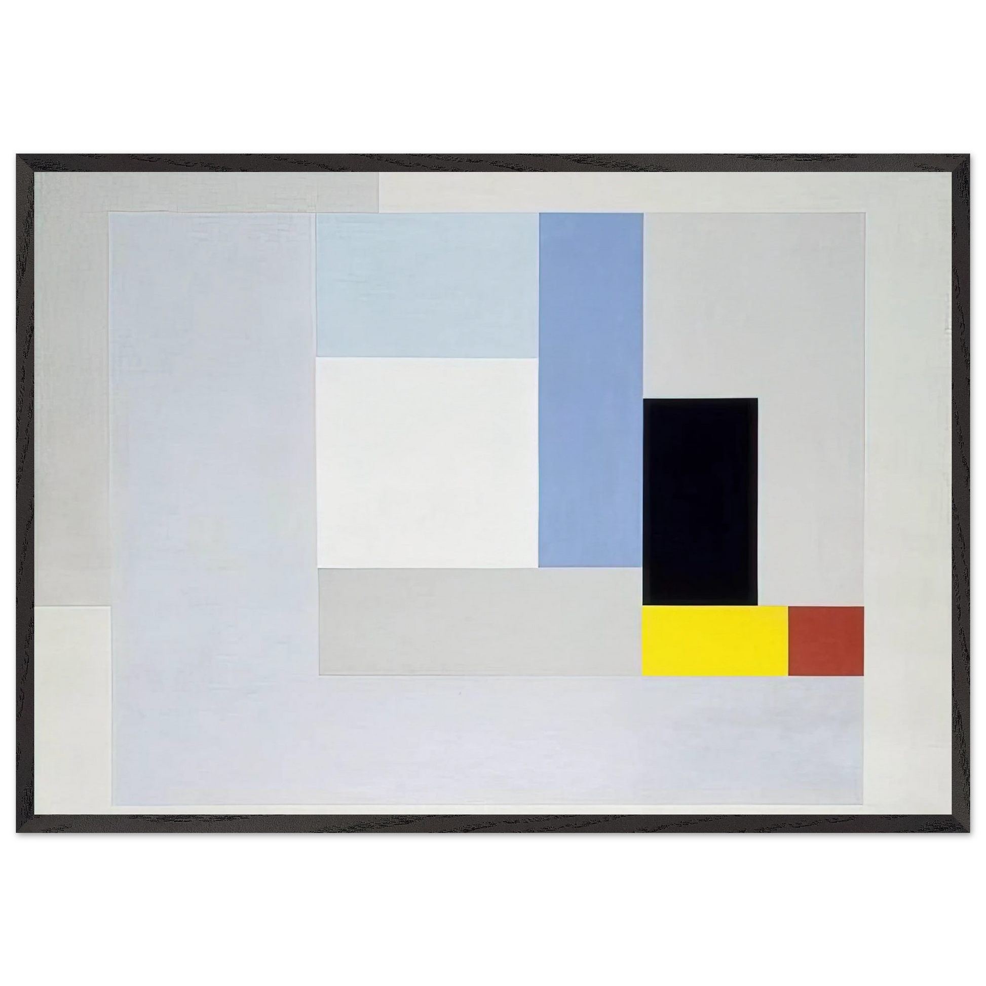 June 1937 painting - 1937 - Ben Nicholson Framed Art Print – Black Wooden Frame - Default Title - -Framed Art Print