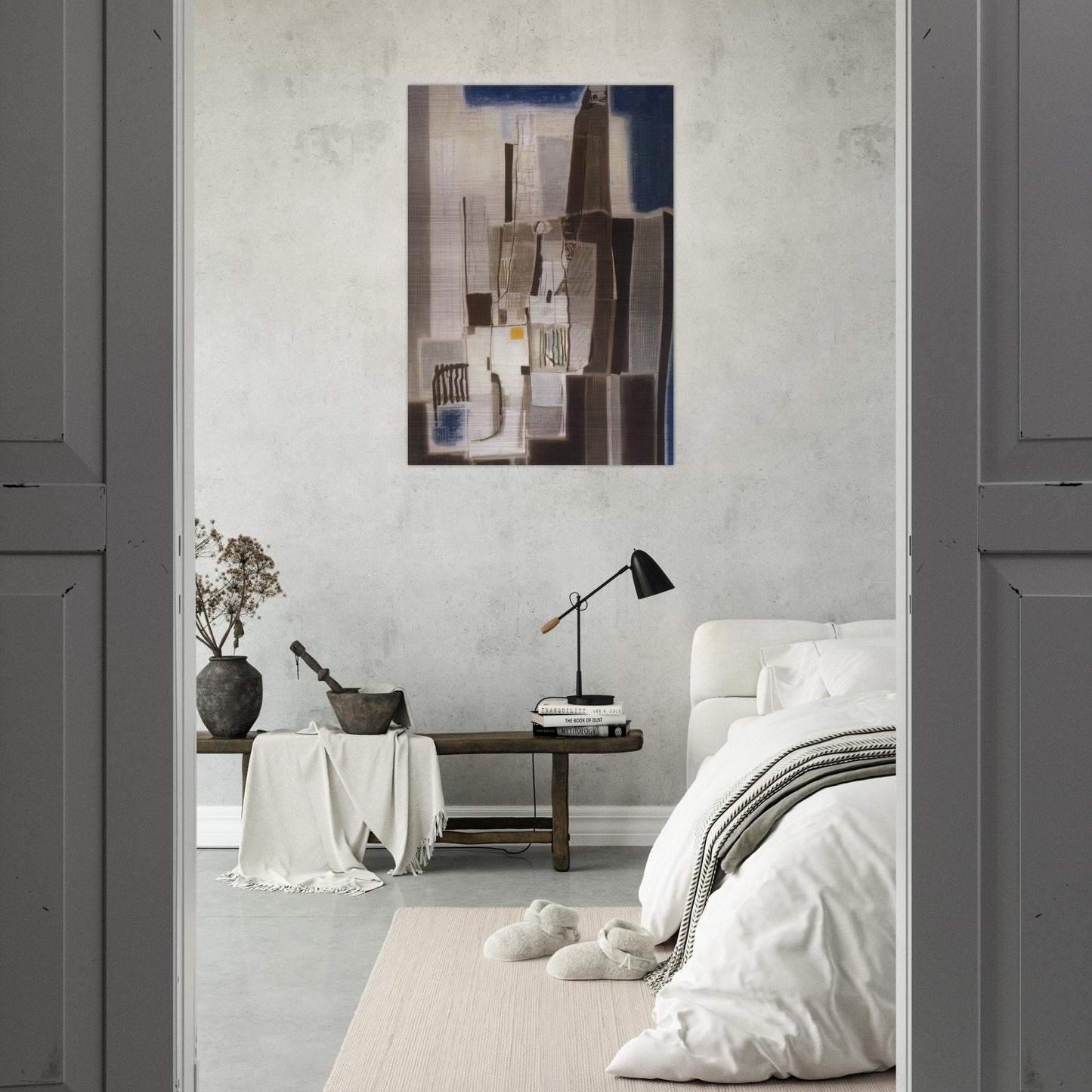 Architettura 1 - Art Informel - Bice Lazzari Brushed Aluminum Print - 70x100 cm / 28x40 inches | Bice Lazzari Aluminum Print | Bice Lazzari Prints