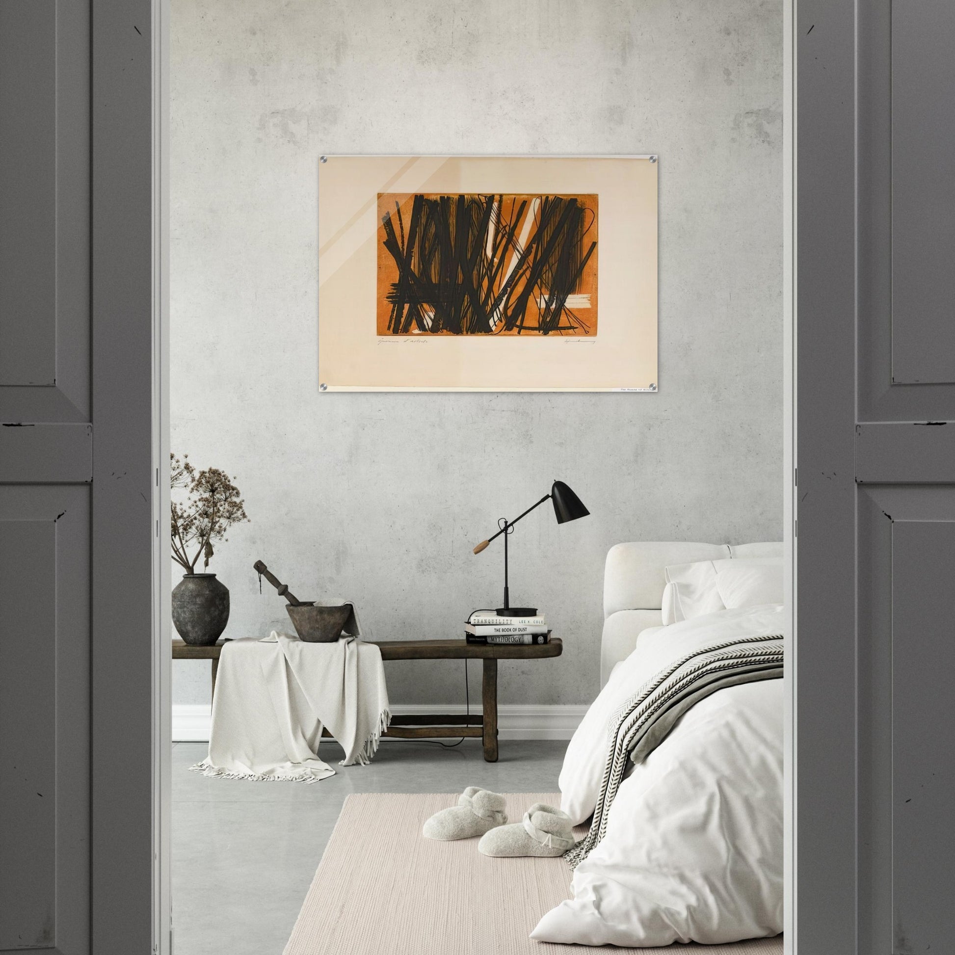 Etching #5 - 1953 - Hans Hartung Acrylic Print - 70x100 cm / 28x40″ inches | Hans Hartung Wall Art | Hans Hartung Prints