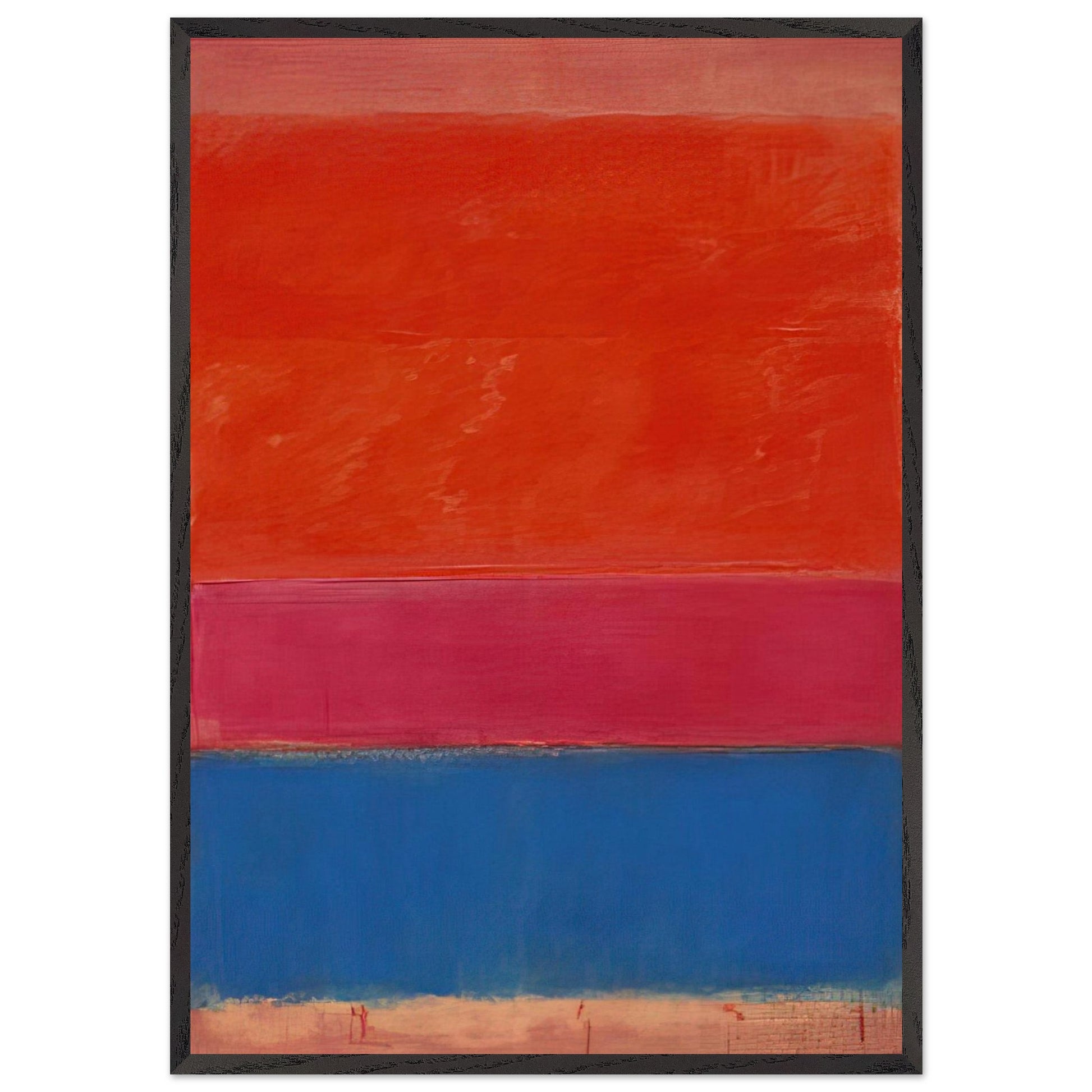 No 1 Royal Red and Blue - 1954 - Mark Rothko Framed Art Print – Black Wooden Frame - Default Title - -Framed Art Print