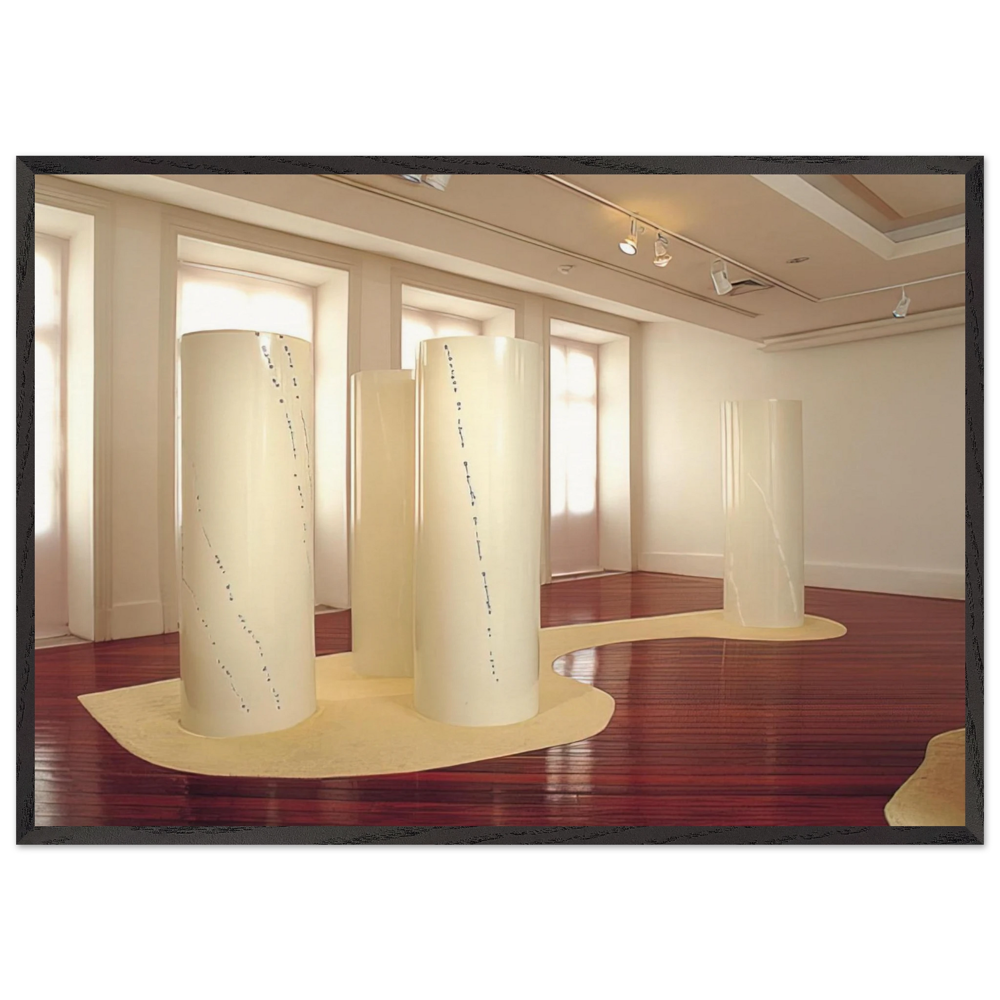 Cylinders - 2001 - Lygia Pape Framed Art Print – Black Wooden Frame - Default Title - -Framed Art Print