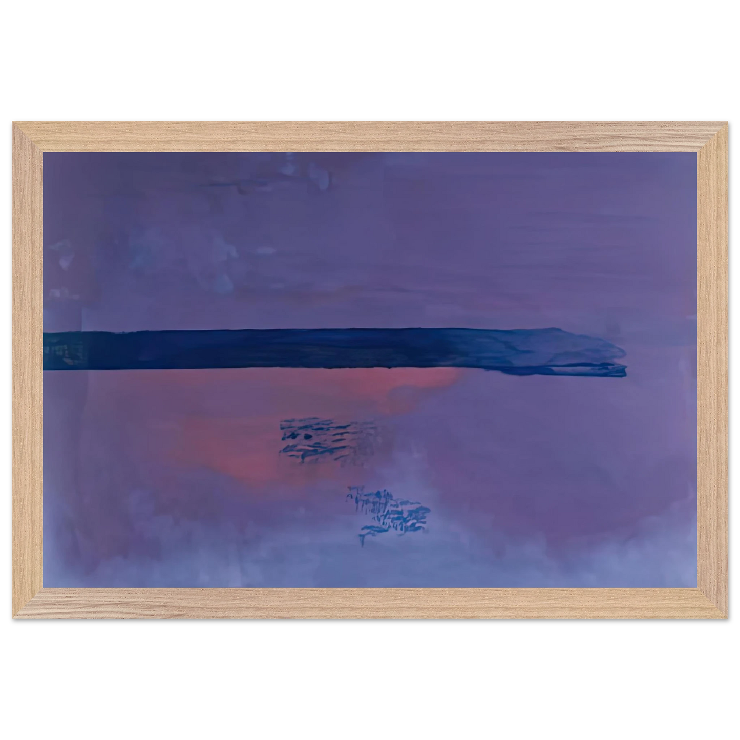 Helen Frankenthaler - Ebbing, 2002- Wall Art - 30x40 cm / 12x16 inches - Premium Wooden Framed Poster With Fine Art Paper - Black frame
