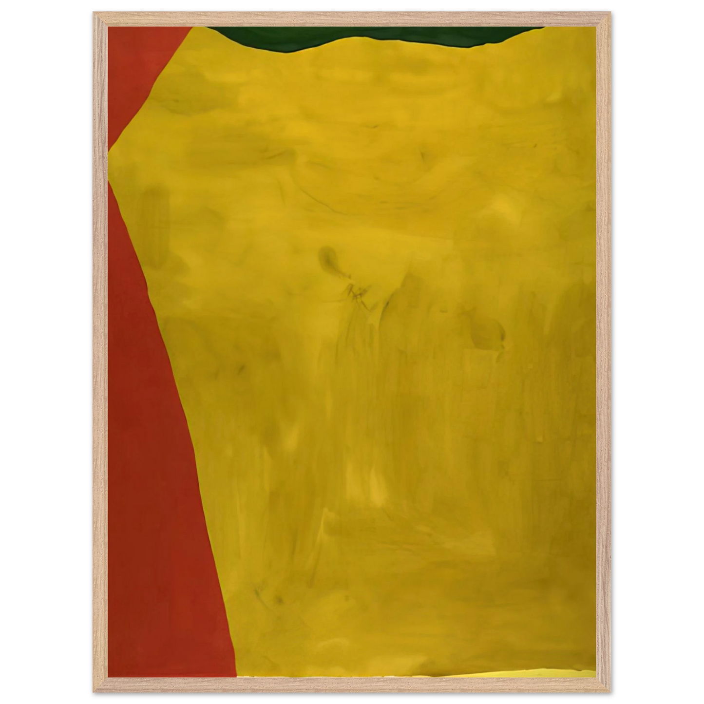 Helen Frankenthaler - Blessing of the Fleet - 1969 Wall art - 70x100 cm / 28x40 inches - Premium Wooden Framed Poster With Fine Art Paper - Black frame
