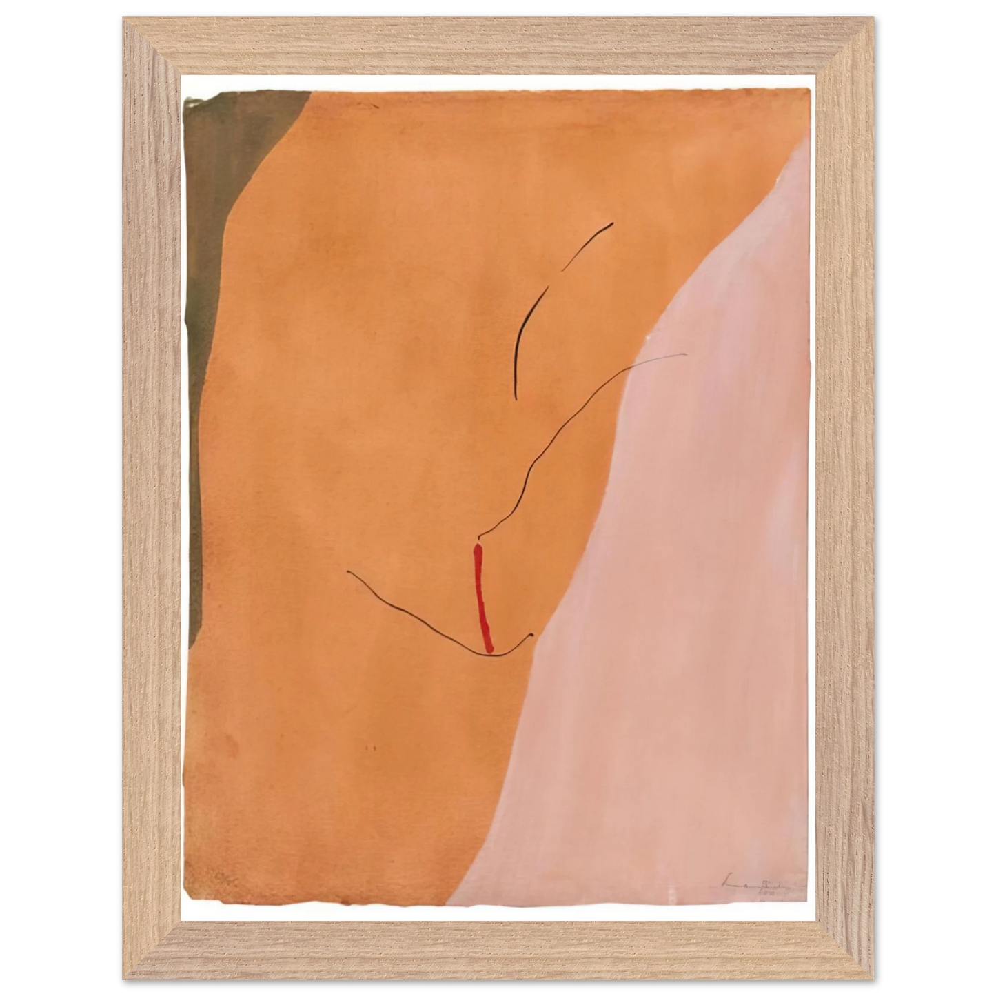Helen Frankenthaler - Sanguine Mood - 1971 Wall art - 45x60 cm / 18x24 inches - Fine Art Poster - -
