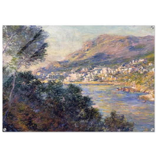 Monte Carlo Seen from Roquebrune - claude monet Acrylic Print - 70x100 cm / 28x40″ inches