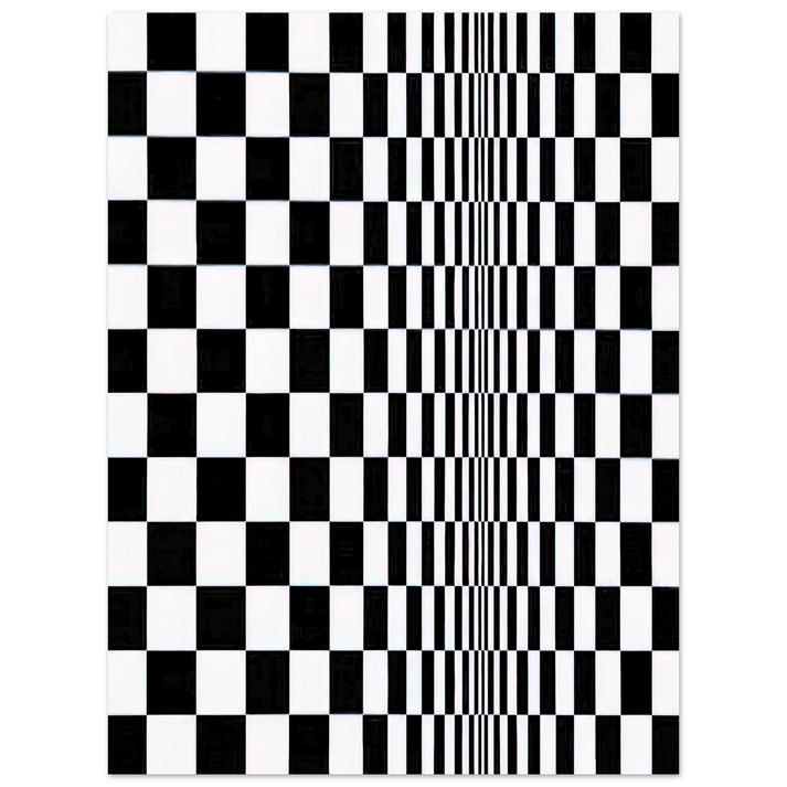 Bridget Riley - MOVEMENT IN SQUARES 1961  75x100 cm / 30x40inches Fine Art Poster