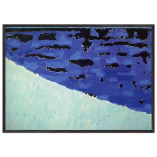 Sea Grasses and Blue Sea - 1958 - Milton Avery Framed Art Print – Black Wooden Frame - Default Title - -Framed Art Print