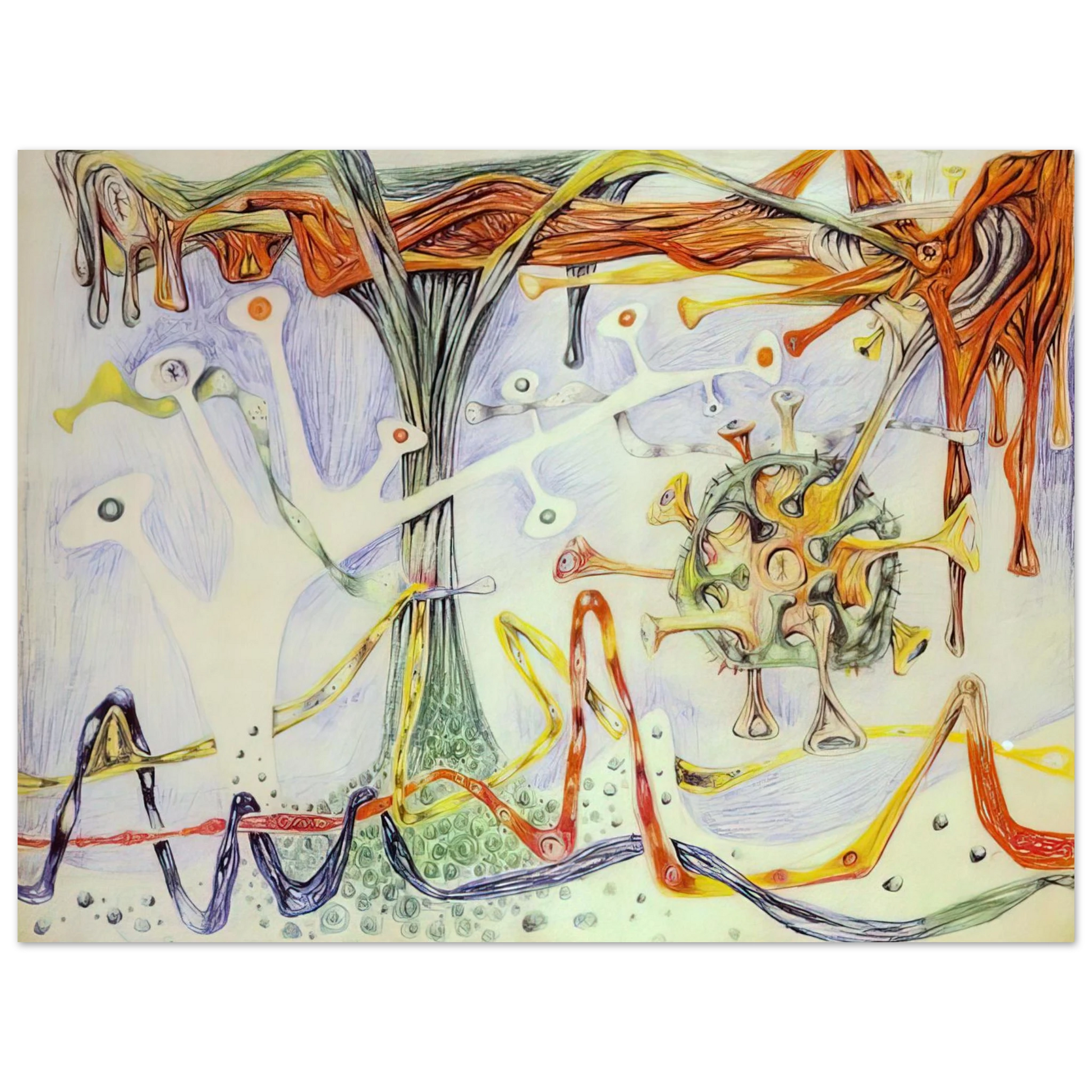 Roberto Matta - MORPHOLOGY 1937 Fine Art Poster - Default Title