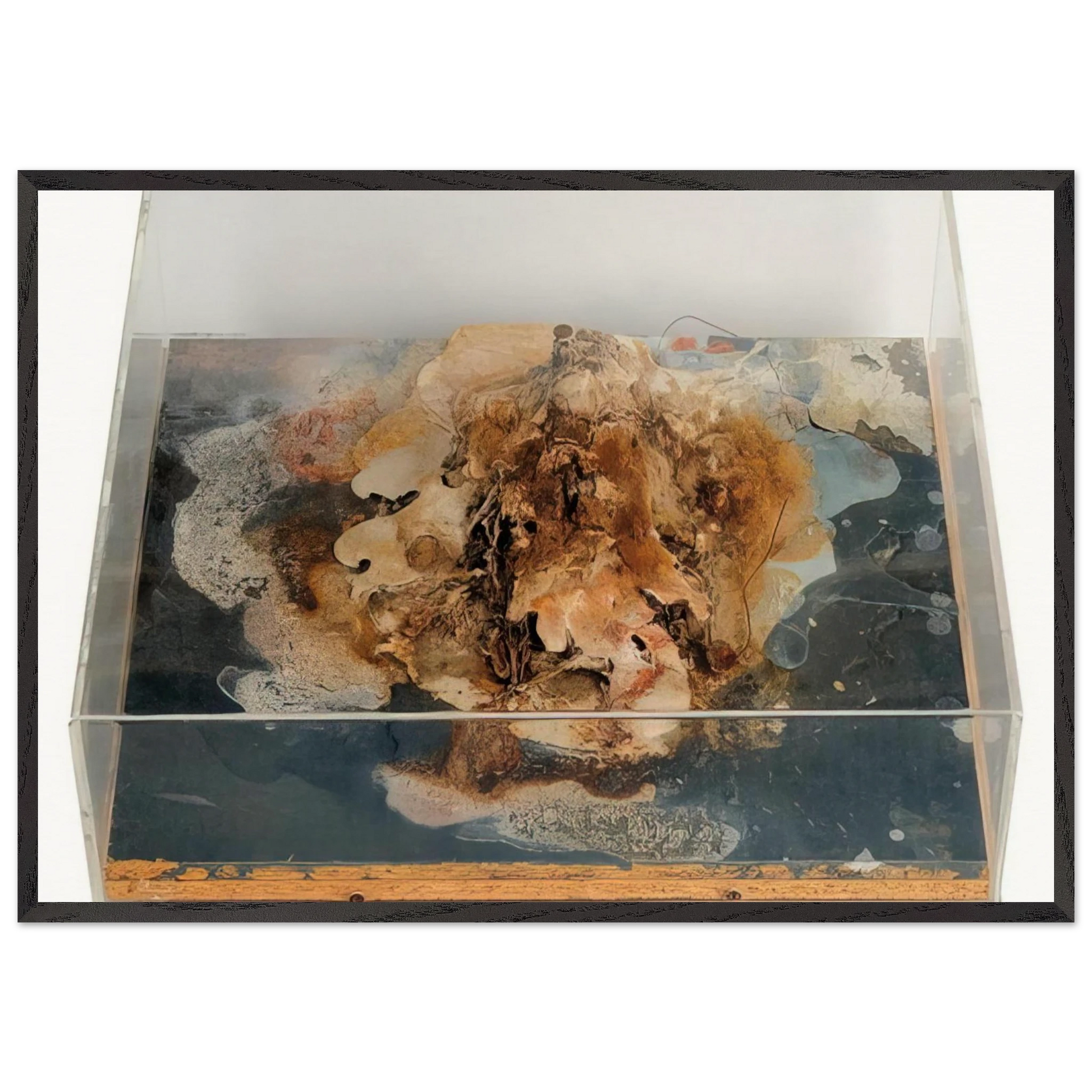 Small Island - 1968 - Dieter Roth Framed Art Print – Black Wooden Frame - Default Title - -Framed Art Print