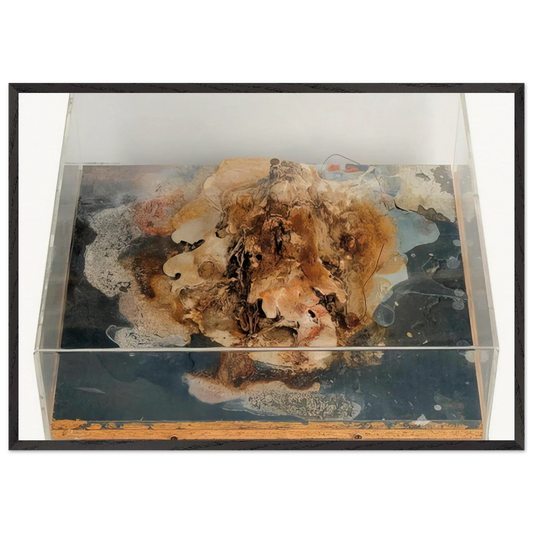 Small Island - 1968 - Dieter Roth Framed Art Print – Black Wooden Frame - Default Title - -Framed Art Print