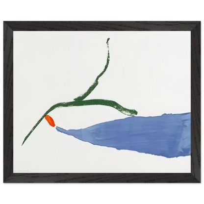 Helen Frankenthaler - A Little Zen - 1970 Wall art - 40x50 cm / 16x20 Inches - Premium Wooden Framed Poster With Fine Art Paper - Wood frame