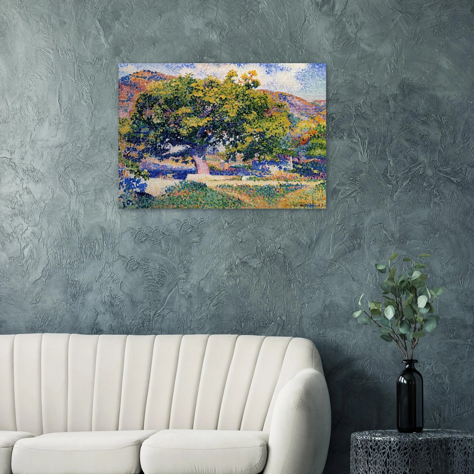 Around My House - Henri-Edmond Cross Brushed Aluminum Print - 70x100 cm / 28x40 inches | Henri-Edmond Cross Aluminum Print | Henri-Edmond Cross Prints