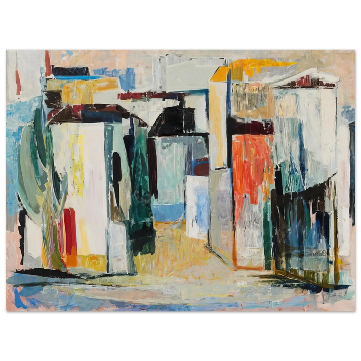 Tove Jansson - Houses - 1962  75x100 cm / 30x40inches Fine Art Poster