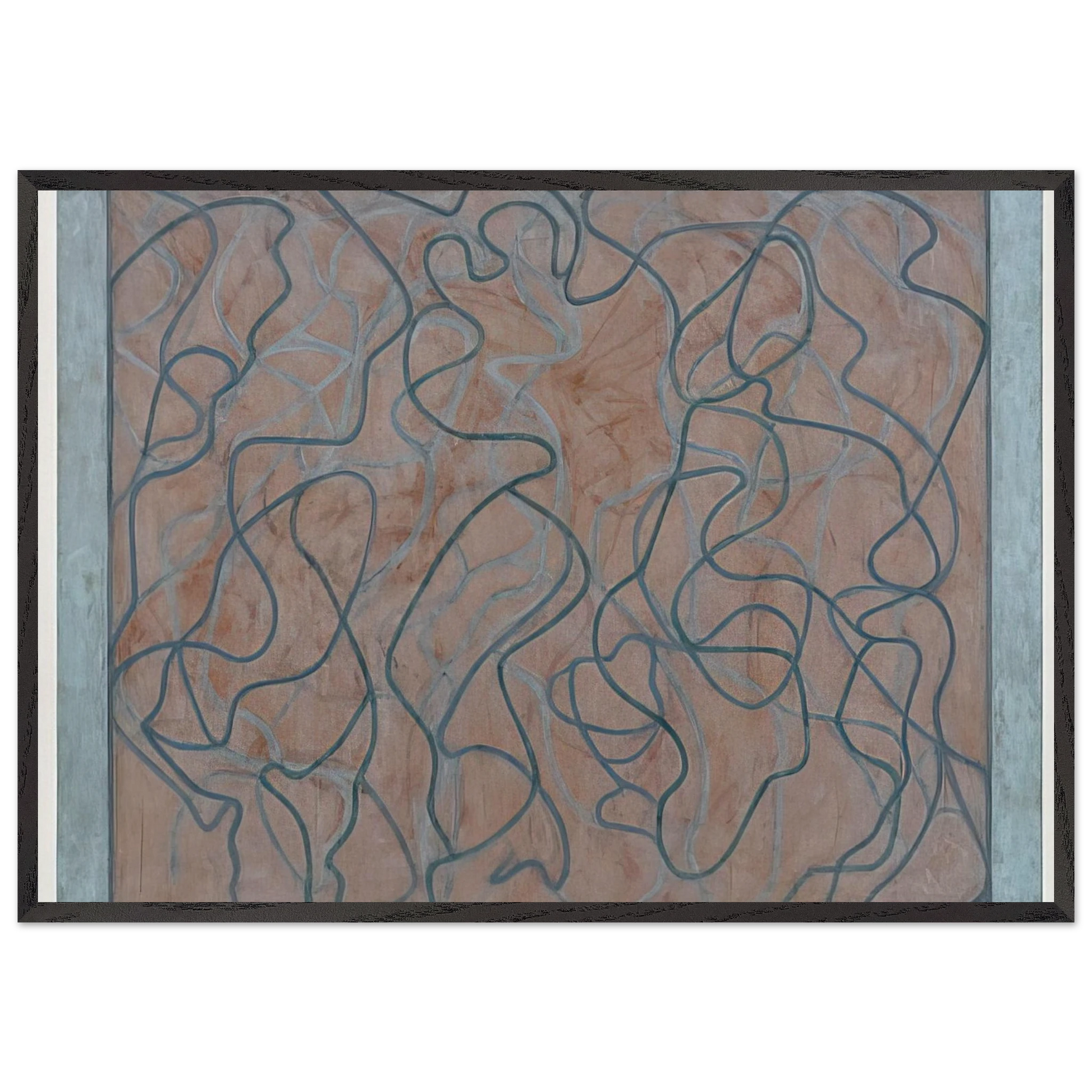 Polke Letter - 2011 - Brice Marden Framed Art Print – Black Wooden Frame - Default Title - -Framed Art Print