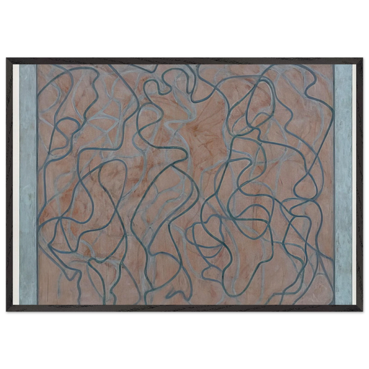 Polke Letter - 2011 - Brice Marden Framed Art Print – Black Wooden Frame - Default Title - -Framed Art Print