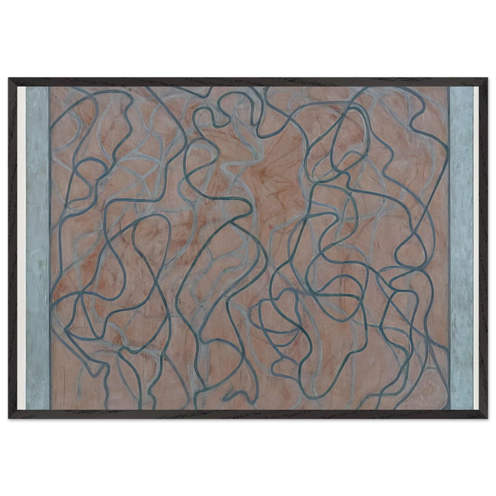 Polke Letter - 2011 - Brice Marden 70x100 cm / 28x40 inches Framed Art Print – Black Wooden Frame