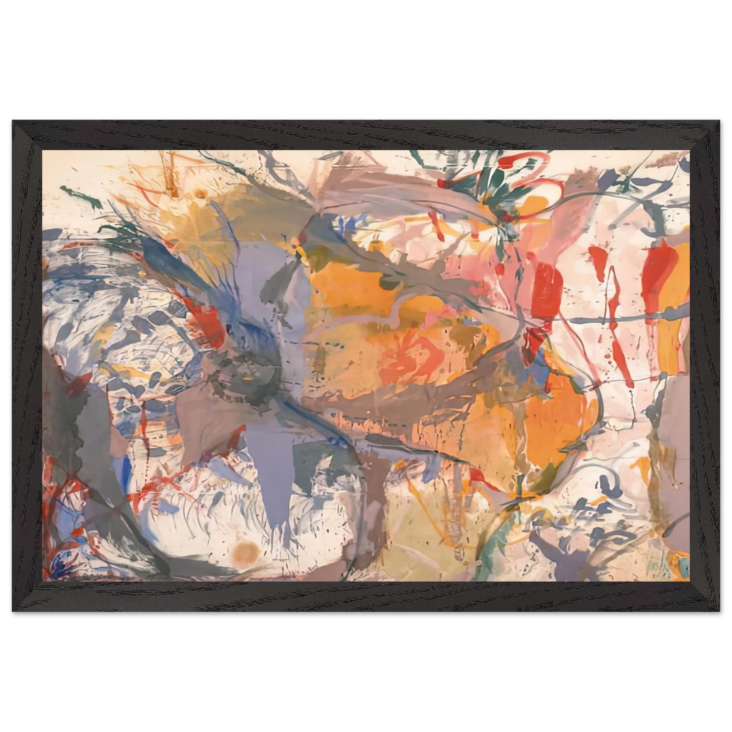 Helen Frankenthaler - Before the Caves, 1958- Wall Art - 28x40 inches / 70x70 cm - Canvas (Imperial) - -