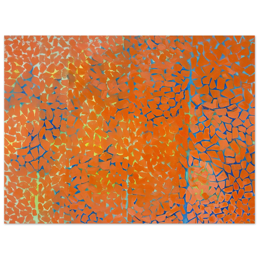 Alma Woodsey Thomas - AUTUMN LEAVES FLUTTERING IN THE BREEZE 1973 Fine Art Poster - Default Title