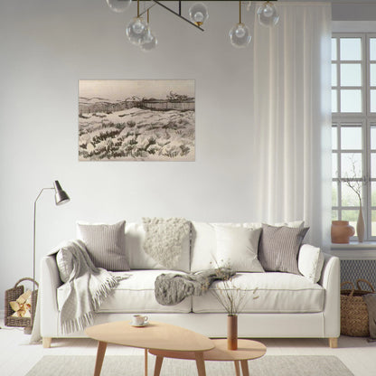 Enclosed Field - Vincent van Gogh Brushed Aluminum Print - 70x100 cm / 28x40 inches | Vincent van Gogh Aluminum Print | Vincent van Gogh Prints