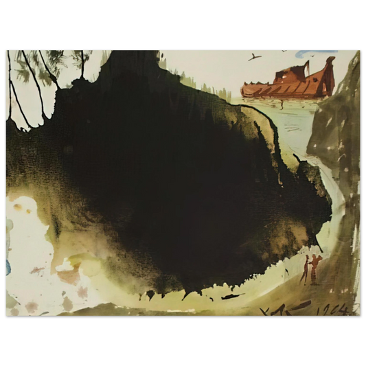 Salvador Dali - AQUAE DILUVII SUPER TERRAM GENESIS 6 17 1967 Fine Art Poster - Default Title