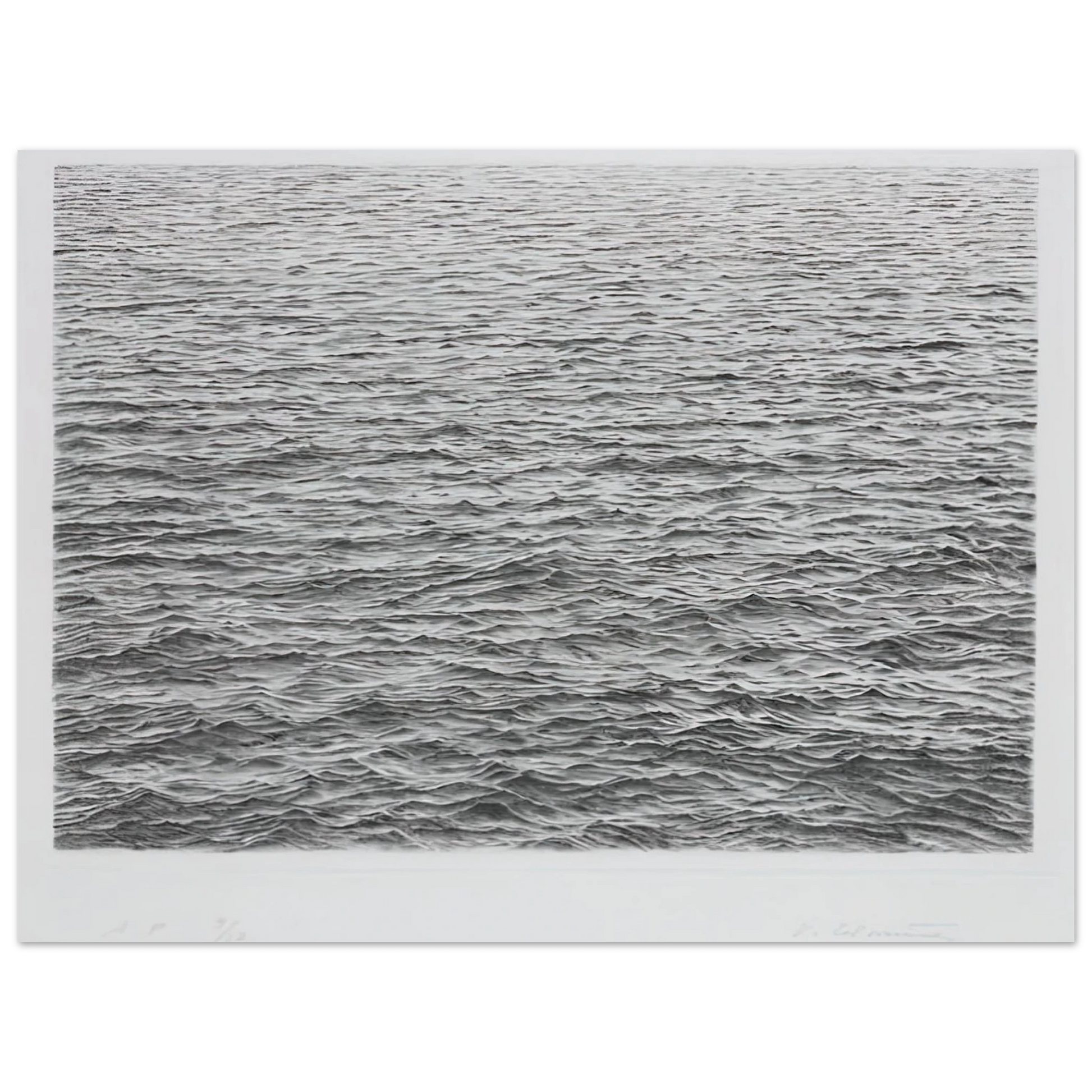 Vija Celmins - DRYPOINT OCEAN SURFACE 1983 Fine Art Poster - Default Title