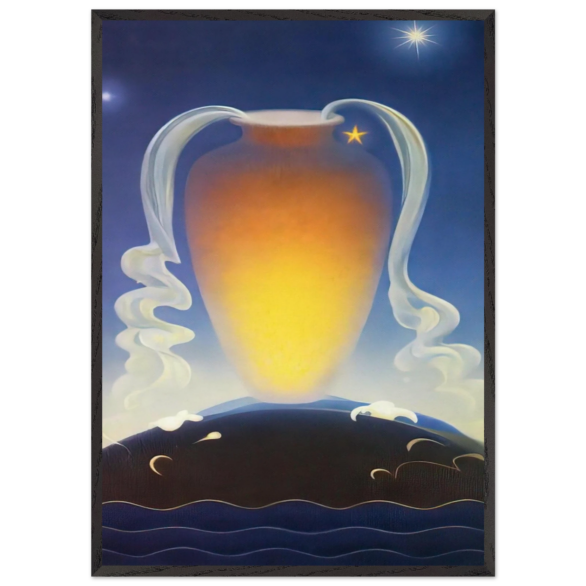 Even Song - 1930 - Agnes Lawrence Pelton Framed Art Print – Black Wooden Frame - Default Title - -Framed Art Print