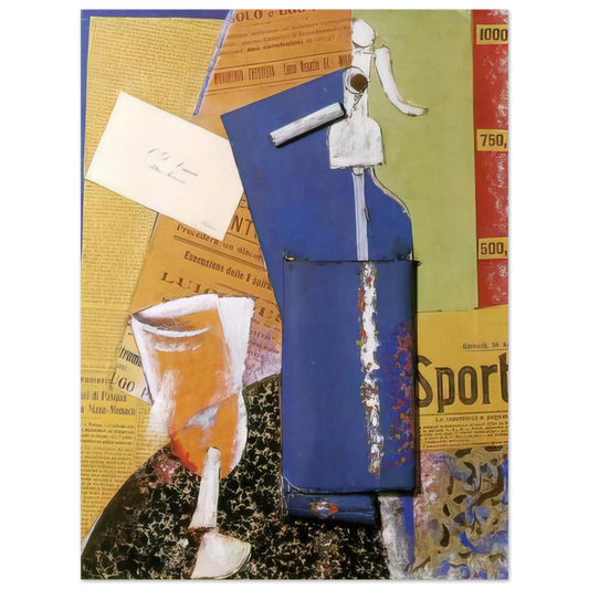 Carlo Carra - STILL LIFE WITH SYPHON SODA WATER 1914 Fine Art Poster - Default Title