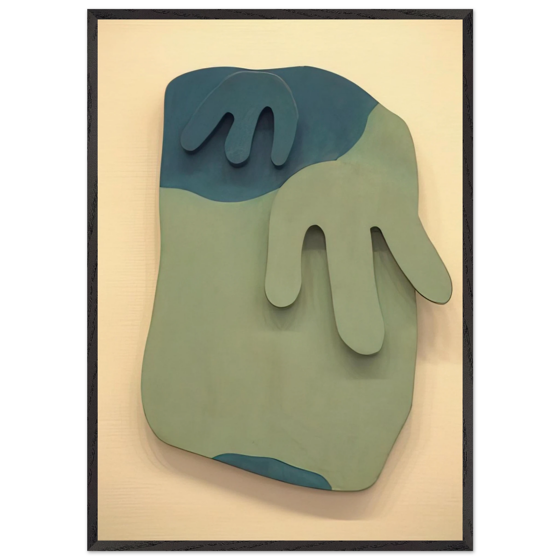 Tete Paysage - Jean Arp Framed Art Print – Black Wooden Frame - Default Title - -Framed Art Print