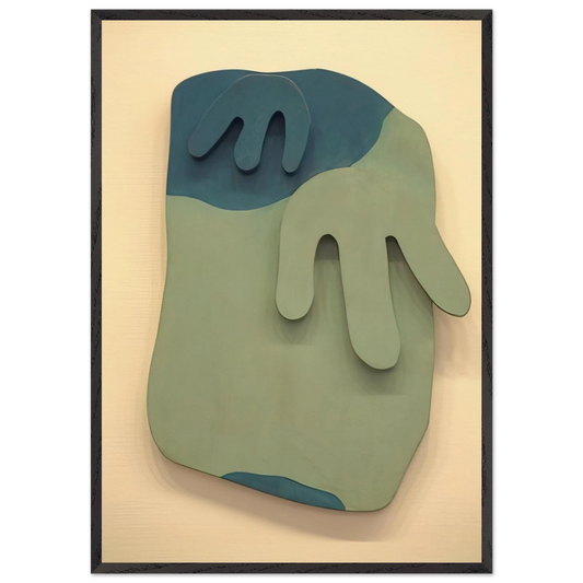 Tete Paysage - Jean Arp Framed Art Print – Black Wooden Frame - Default Title - -Framed Art Print