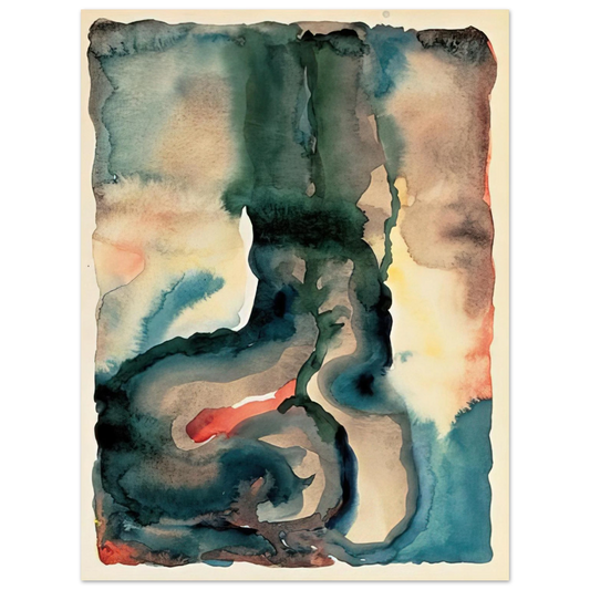 Georgia O'Keeffe - Portrait No. III Fine Art Poster - 13x18 cm / 5x7 inches