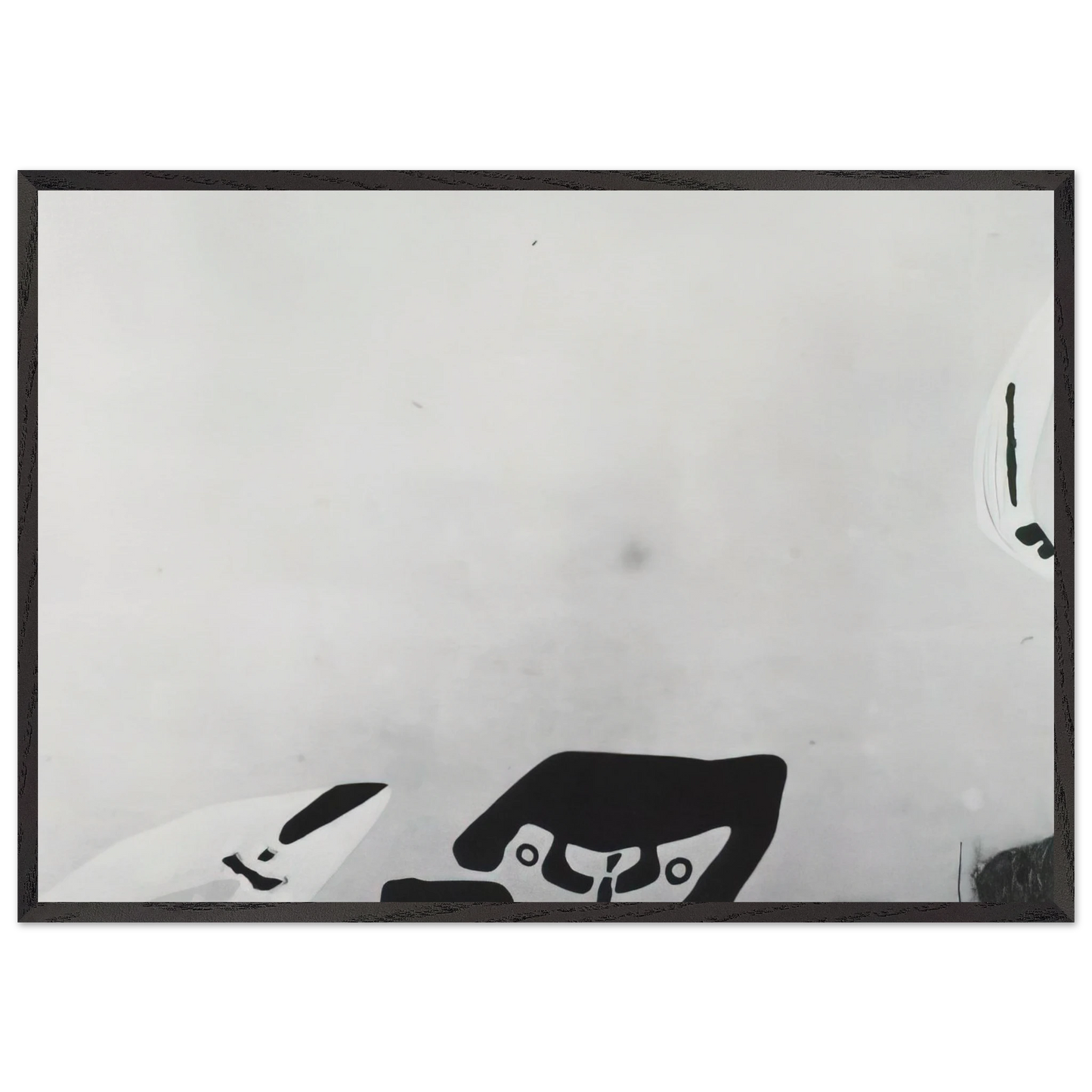 FISHERMEN IN CADAQUES - Salvador Dali Framed Art Print – Black Wooden Frame - Default Title - -Framed Art Print