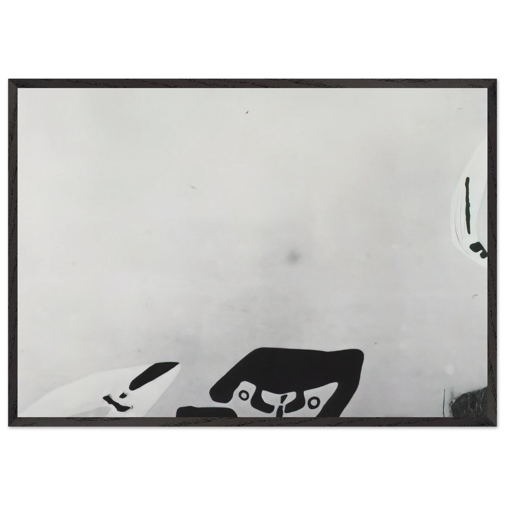 FISHERMEN IN CADAQUES - Salvador Dali Framed Art Print – Black Wooden Frame - Default Title - -Framed Art Print