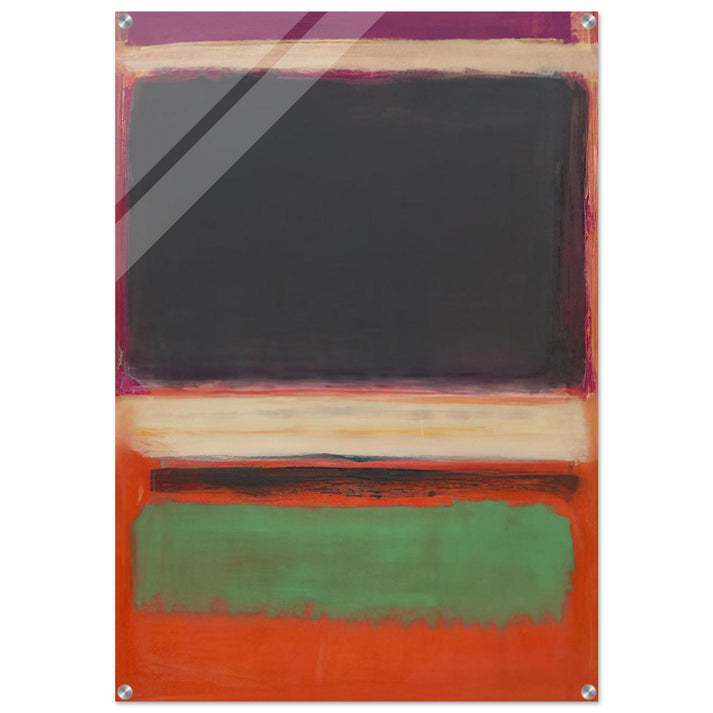 No.3No.13 Magenta, Black, Green on Orange - 1949 - Mark Rothko Acrylic Print - 70x100 cm / 28x40″ inches | Mark Rothko Wall Art | Mark Rothko Prints