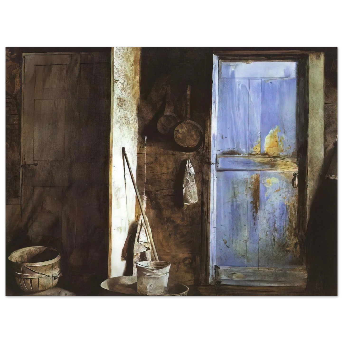 Andrew Wyeth - ALVARO CHRISTINA Wall Art - 21x29.7 cm / 8x12" - Fine Art Poster - -