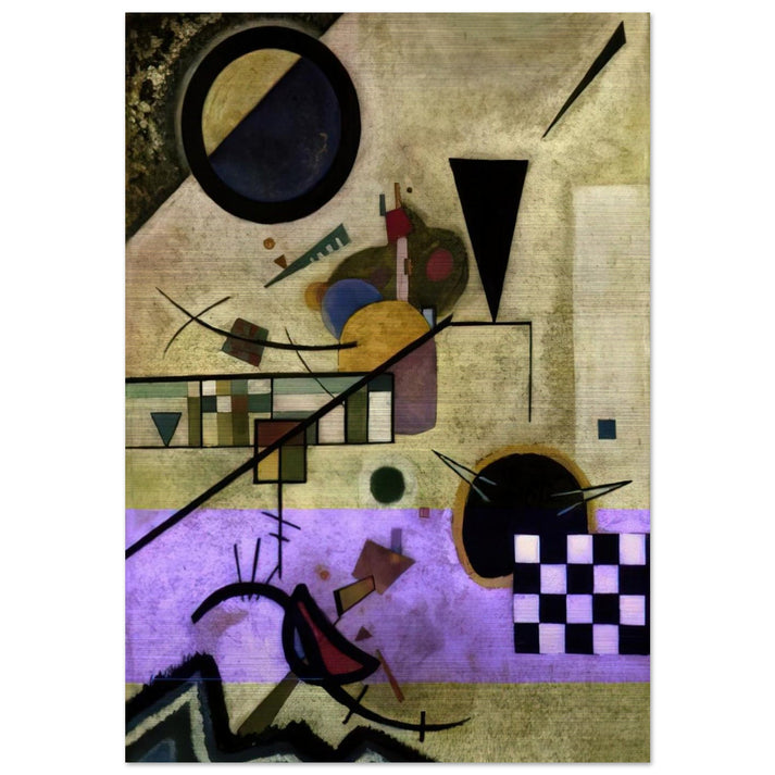 CONTRASTING SOUNDS 1924 - Wassily Kandinsky Brushed Aluminum Print - 70x100 cm / 28x40 inches | Wassily Kandinsky Aluminum Print | Wassily Kandinsky Prints