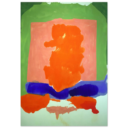 Helen Frankenthaler - Small s Paradise - 1964 Wall art - 20x25 cm / 8x10 Inches - Premium Wooden Framed Poster With Fine Art Paper - White frame