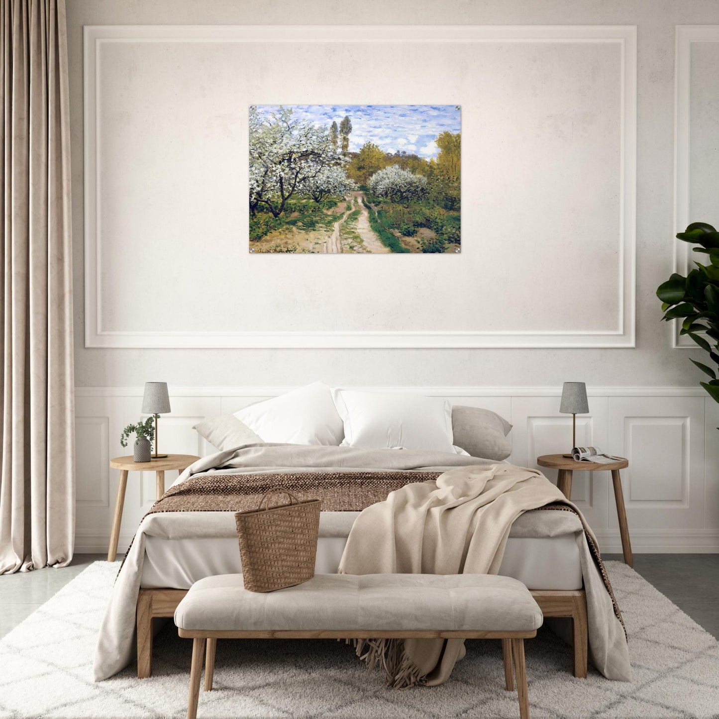 Trees in Bloom - claude monet Acrylic Print - 70x100 cm / 28x40″ inches | claude monet Wall Art | claude monet Prints