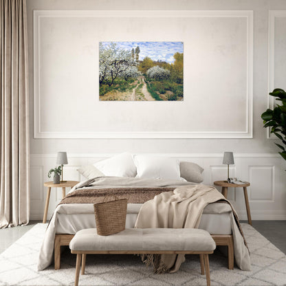 Trees in Bloom - claude monet Acrylic Print - 70x100 cm / 28x40″ inches | claude monet Wall Art | claude monet Prints