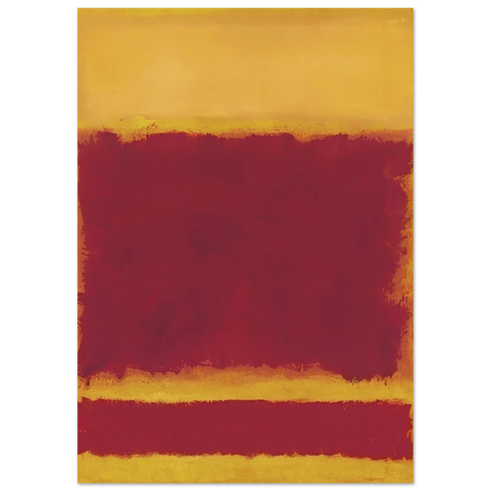 Mark Rothko - Composition - 1958 Wall Art - 30x40 cm / 12x16 inches - Premium Wooden Framed Poster With Fine Art Paper-canvas - Black frame