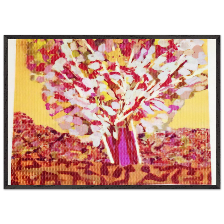 Utah the Pregnant Tree - 1975 - Ronnie Landfield 70x100 cm / 28x40 inches Framed Art Print – Black Wooden Frame