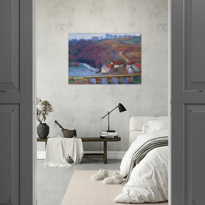 The Grande Creuse by the Bridge at Vervy - claude monet Brushed Aluminum Print - 70x100 cm / 28x40 inches | claude monet Aluminum Print | claude monet Prints