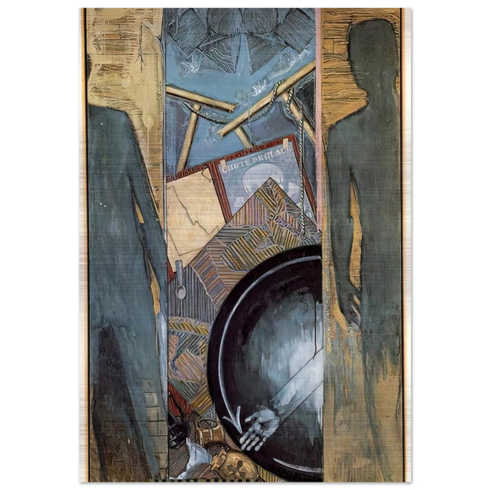 FALL - Jasper Johns Brushed Aluminum Print - 70x100 cm / 28x40 inches | Jasper Johns Aluminum Print | Jasper Johns Prints