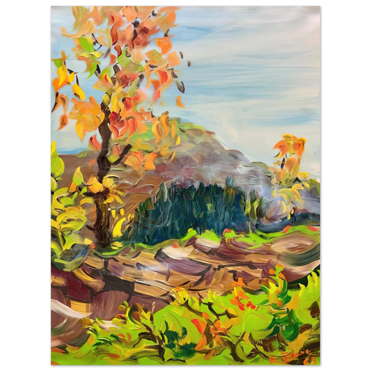 Konrad Zuse - Milseburg in a Röhn Landscape Fine Art Poster - Default Title
